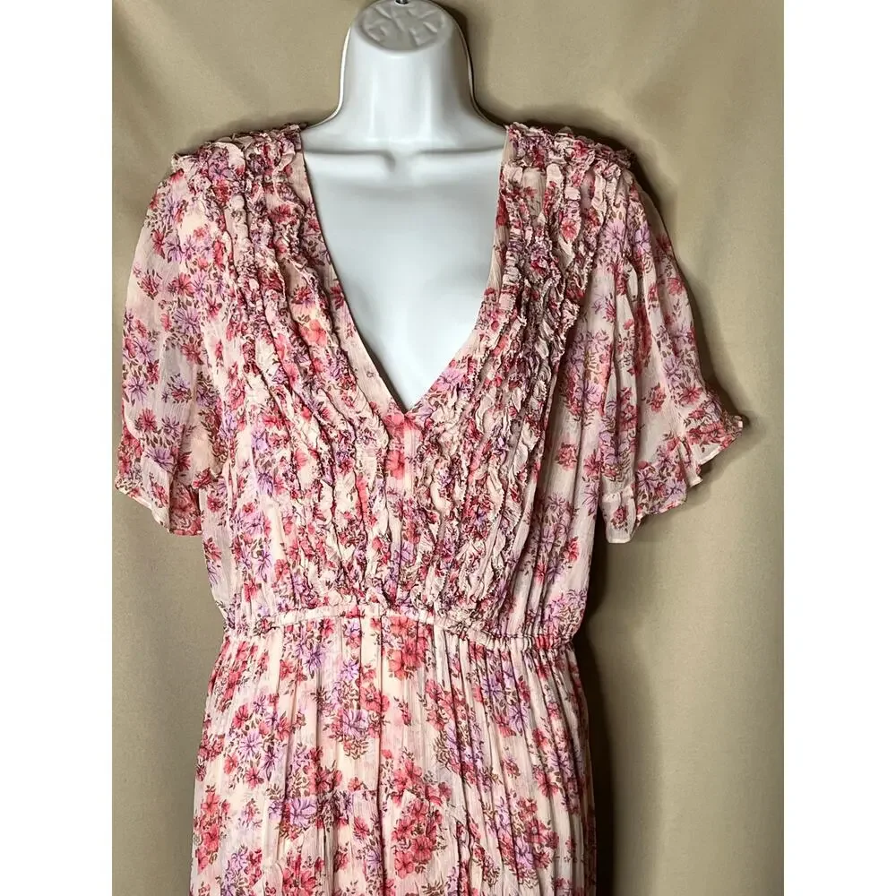 The Kooples Floral Frills Dress Size 2 Medium_7